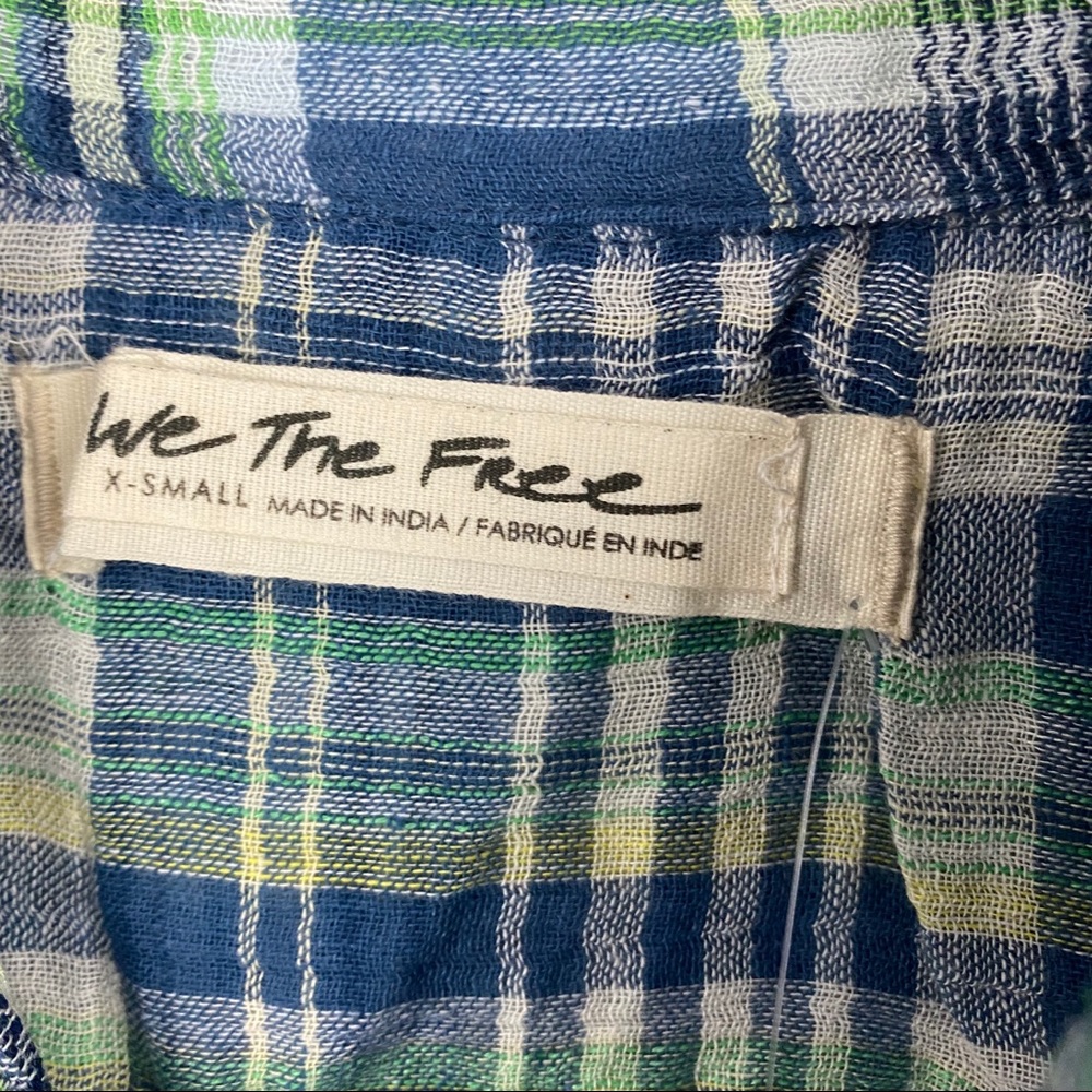 Free People • First Bloom Plaid Top - Picture 8 of 10